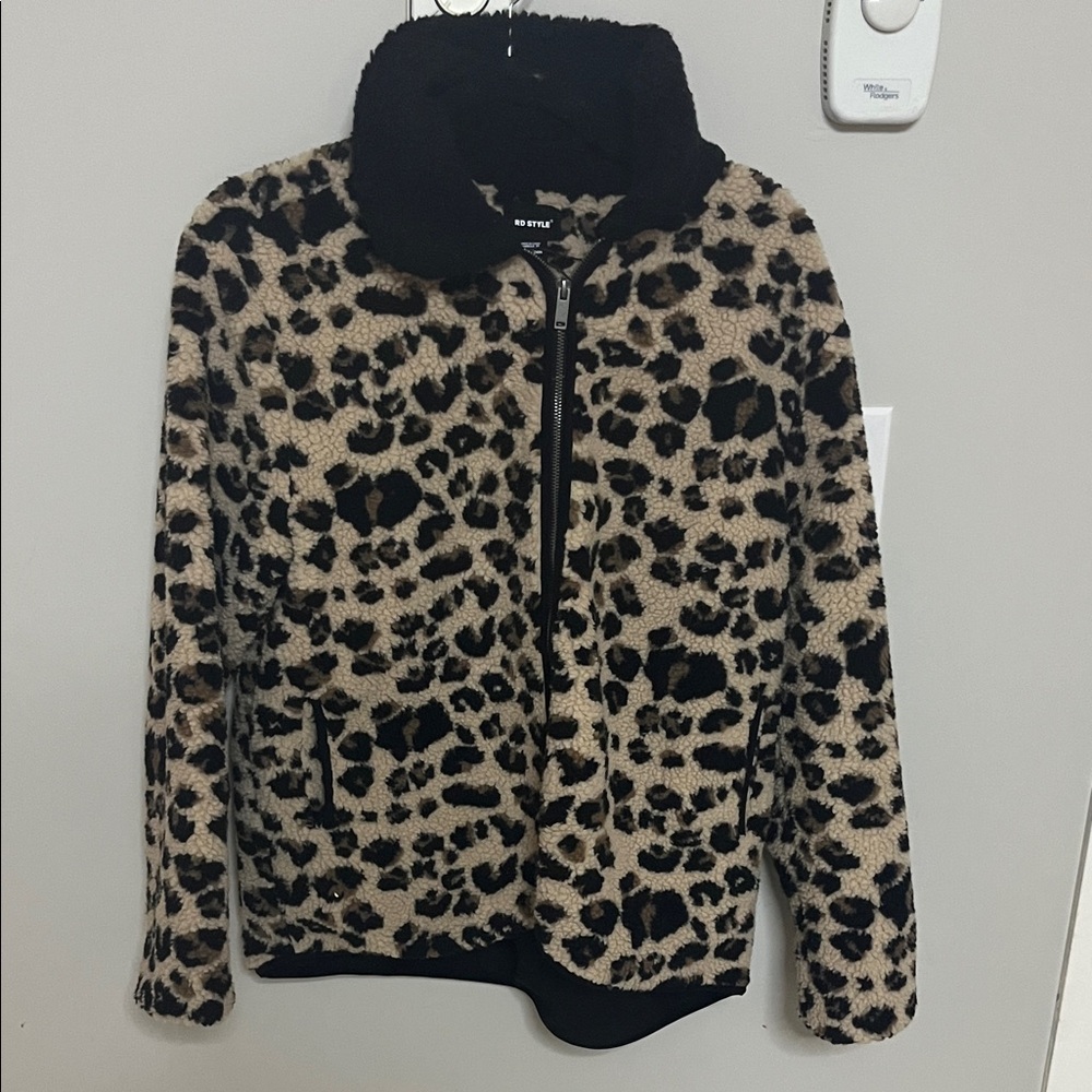 Sherpa Jacket leopard
